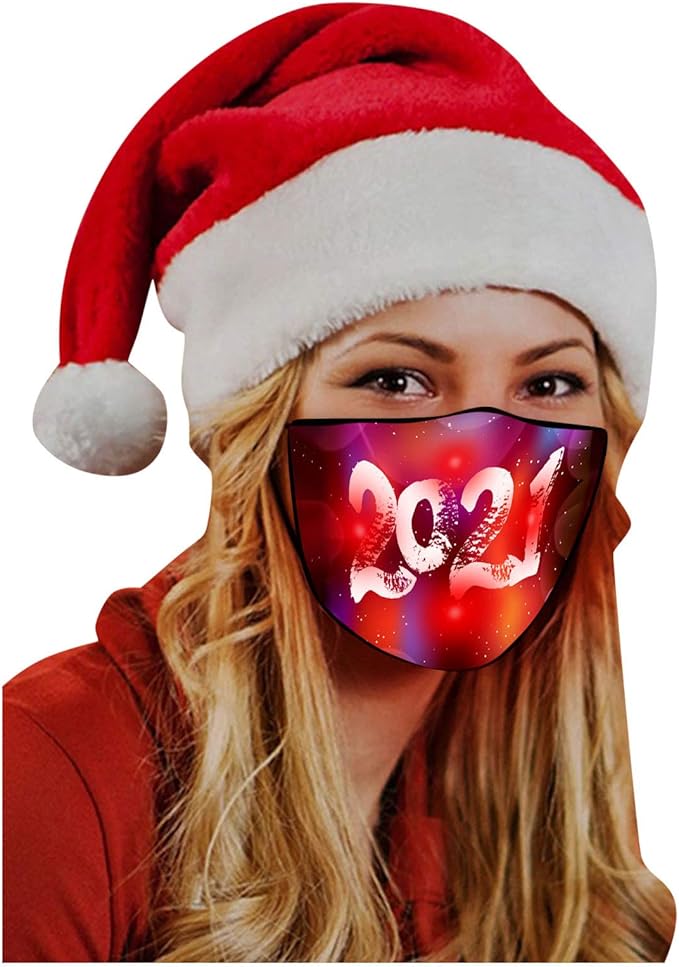 Yunkin 3 PCS 2021 New Year Adult LED Face_Mask,Glowing Face