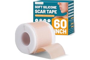 LINSIRON Silicone Scar Tape for Surgical Marks Face Stick Keloid Cover C-Section Strips Wrinkle Cream Lip Sleeping Gel Sheet Tummy Patch Hydrocolloid Roll Soft（1 Pack,1.6" x 60" ）