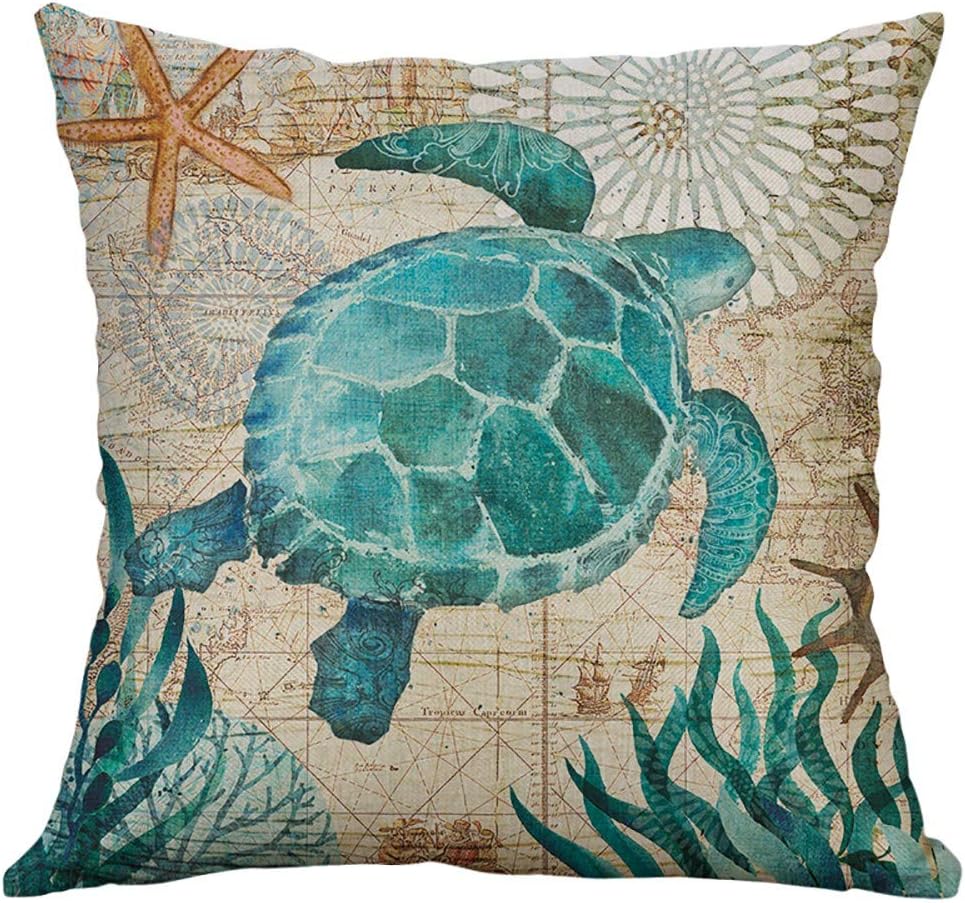 syeytx Pillow case, Cushions Cover Printed Polyester Home Car Decor Sofa Polyester Pillowcase,Ultra Soft Elegant Double-Stitched Tailoring - Reduces Allergies and Respiratory Irritation