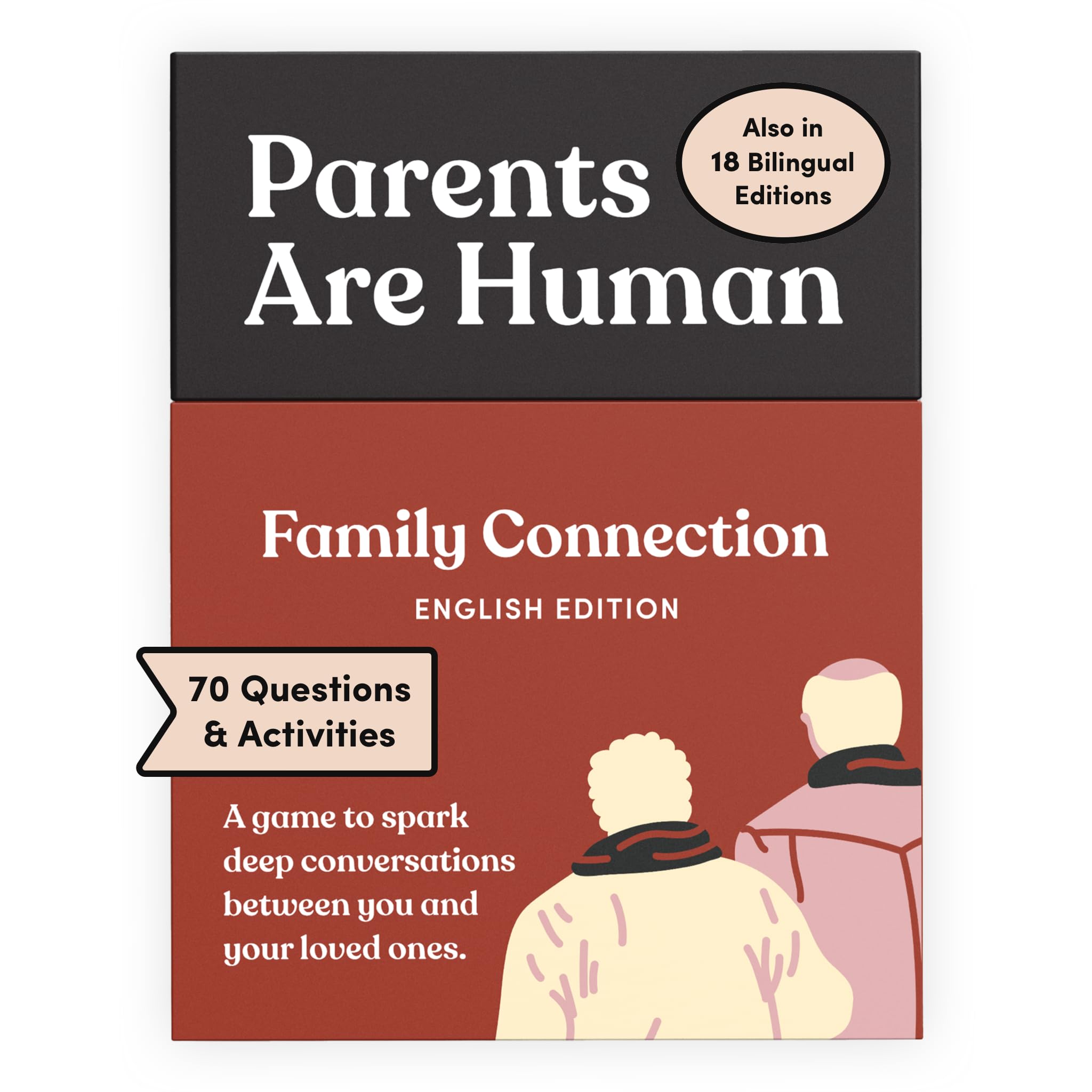 Photo 1 of Parents Are Human, Relationship Cards, Get to Know Each Other Better, Parents, Families, Teens & Kids Relationship Building, Light & Deep Questions, 70 Questions & Activity Cards, English
