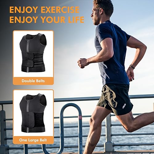 Workout Jogging With Waist Trainer A+ Choice Sauna Vest Waist
