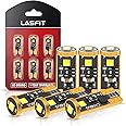 LASFIT 194 LED Bulb 6000K White, T10 168 2825 W5W LED Replacement Light Bulbs, For Dome Map Light, Door Light, Courtesy Light, License Plate Light, Trunk Light, Super Bright (Pack of 6)