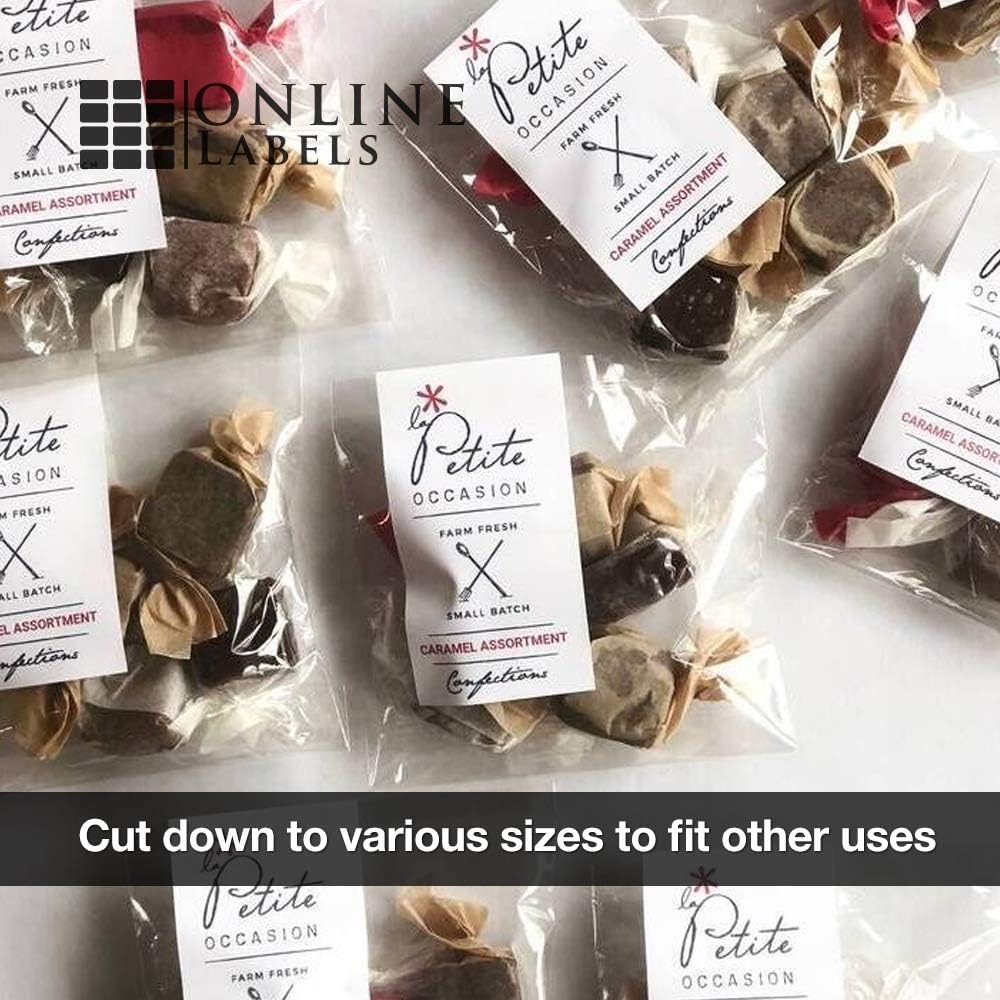 Full Sheet Labels - 8.5 x 11 - Pack 100 Sheets - Inkjet/Laser Printers - Vertical Back Slit for Easy Peeling - Online Labels : Laser Sticker Paper : Office Products