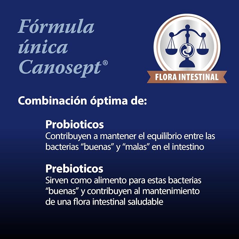 Flora intestinal Perro - probioticos Perros y prebióticos - construye la Flora intestinal Perro - promueve la digestión del Perro a través del Tratamiento intestinal Perro - 30 Comprimidos