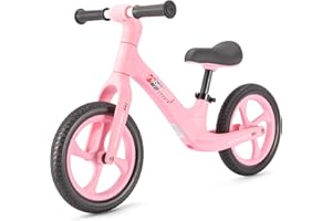 KONG MING CAR Toddler Balance Bike 2 Year Old, 12 inch Balance Bicycle for Kids 24 Months to 6 Years, Push Bicycle with Footrest, Adjustable Seat Training Bike Gift Bike for 2-6 Boys Girls