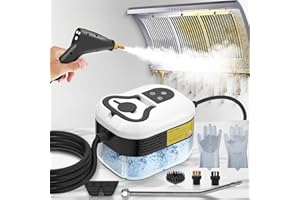 HOMBASING 2500W Steam Cleaner for Home & Car, 15s Heat-Up Handheld Steamer for Cleaning, 1.2L Portable High Steam Cleaners, 6-Level Steam Control with 14 pcs Accessories Kit for Car, Floors, Couches, Grout