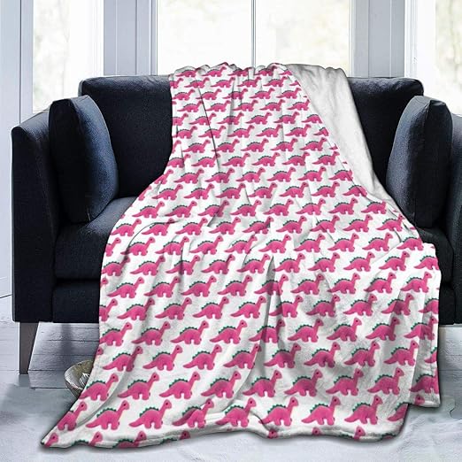 pink dinosaur blanket