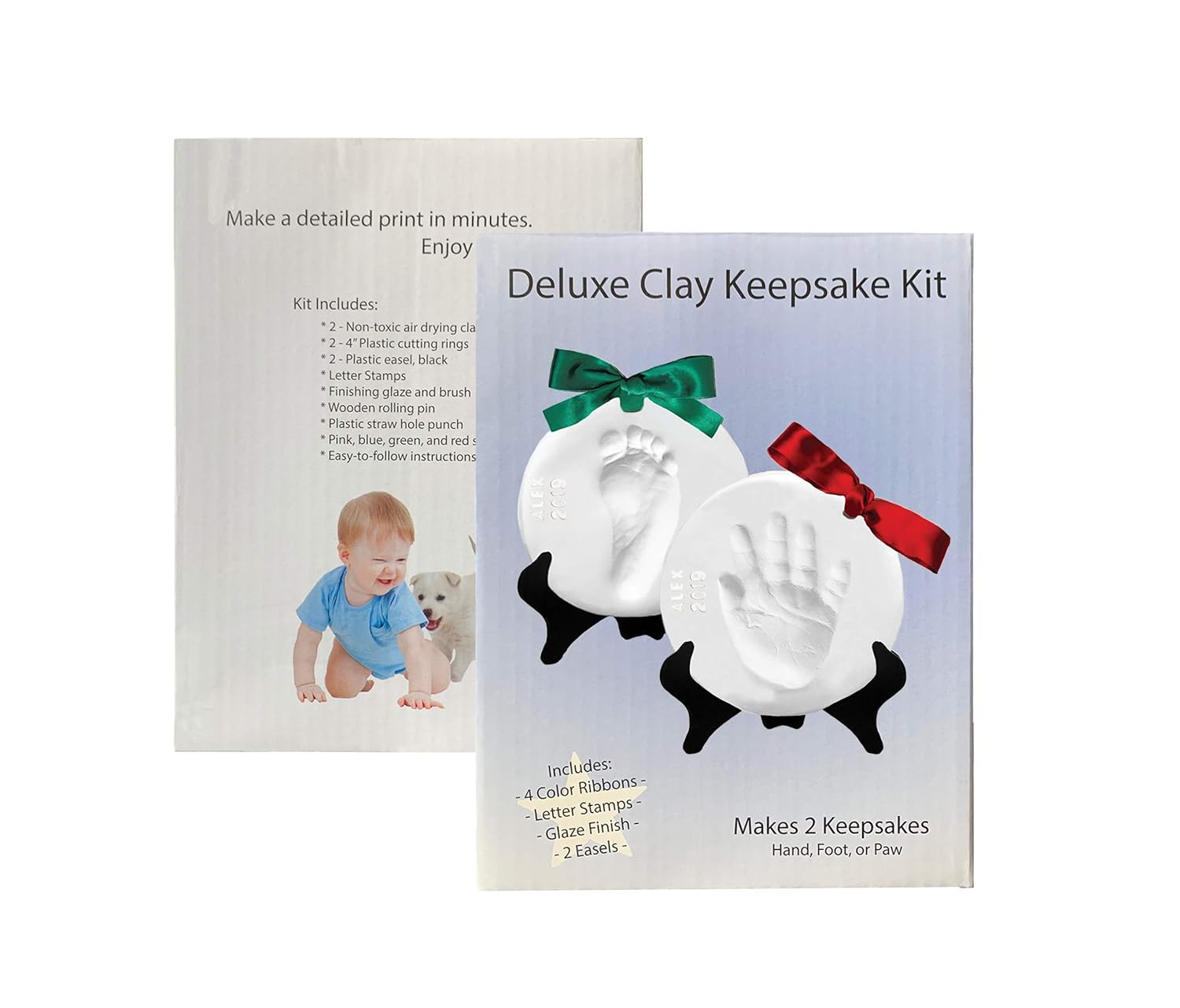 air dry clay baby prints