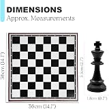 Navoys Classic Chess Table Top Game Foldable Board Instructions Included view 2