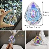 H&D Hyaline & Dora Crystal Suncatcher Prism 3.5” Drop Rainbow Window 89mm AB view 3