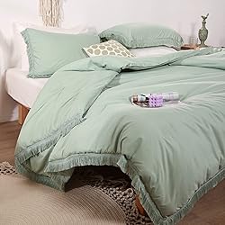 Smoofy Sage Green Comforter Set Twin Size 2Pcs