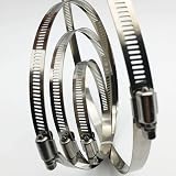 EesTeck 8Pcs 65-89mm Stainless Steel Hose Clips Duct Clamps Worm Drive view 3