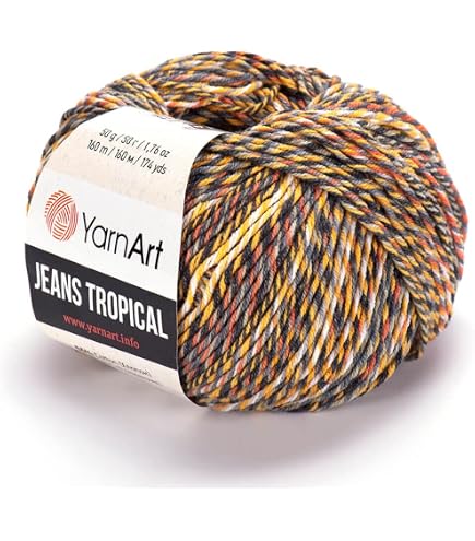 Amazon.com: YarnArt Heritage Medium Weight Variegated Wool Yarn