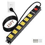 Power Strip 2700J Surge Protector, Heavy Duty Power