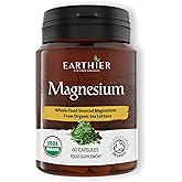 Organic Magnesium Whole Food Sourced & Certified by Soil Association Vegan Capsules