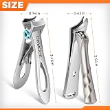 DRMODE Nail Clippers for Thick Nails Large Opening 16mm Slanted Curved Blade view 8