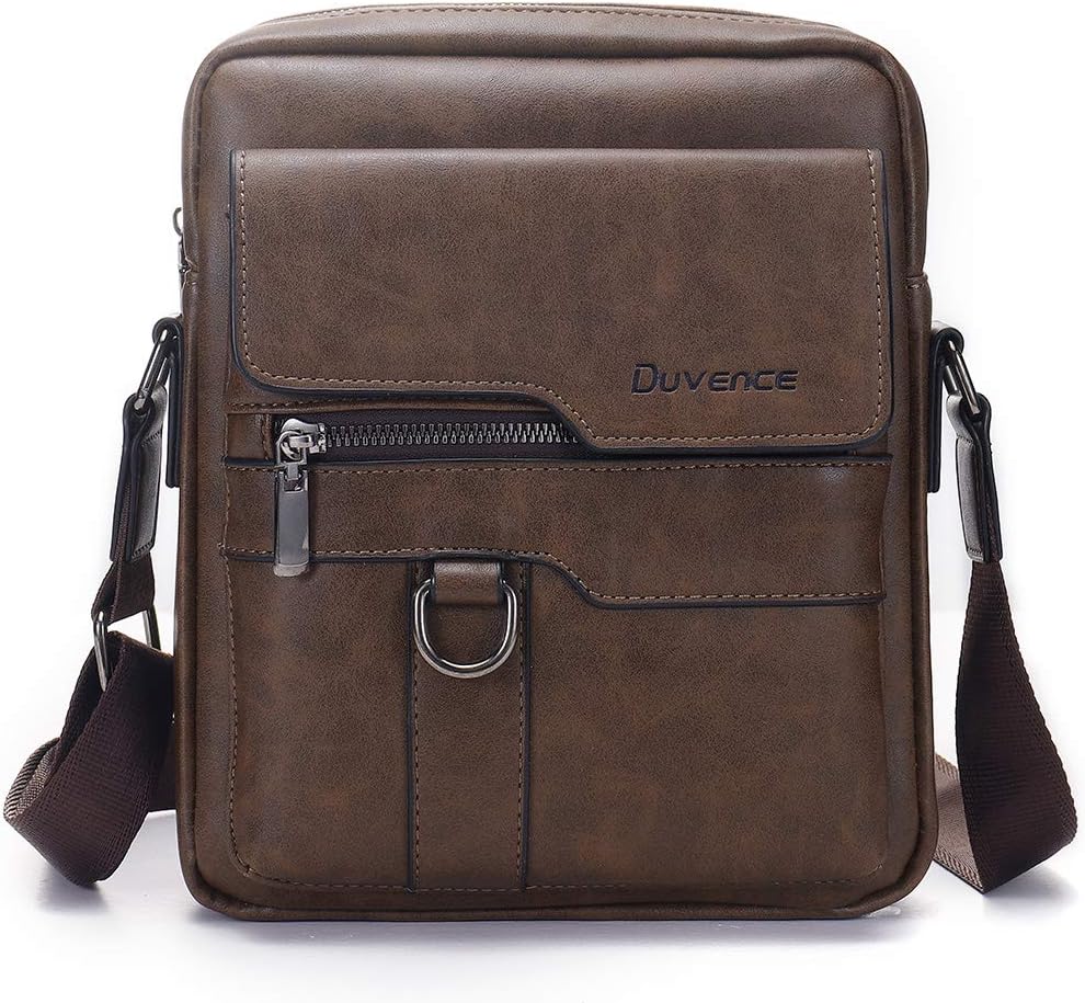 business crossbody bag for men PU leather man purse retro small messenger bag