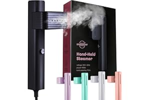 STARUMENT Portable Steamer for Clothes, Professional Handheld Garment Steamer 15s Fast Heat-up, 70ml Water Tank, 900W Mini Steam Iron for Home and Travel