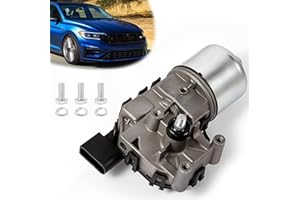 E-Vniko Windshield Wiper Motor Assembly Compatible with Volkswagen Jetta 2011-2018 Replacement Front Wiper Motor 6R1955119A 5C6-955-113A 5C6-955-121A 5C7-955-113A 5C7-955-113D
