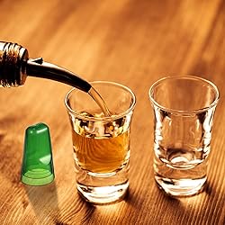 24 Pieces Translucent Liquor Pourer Covers