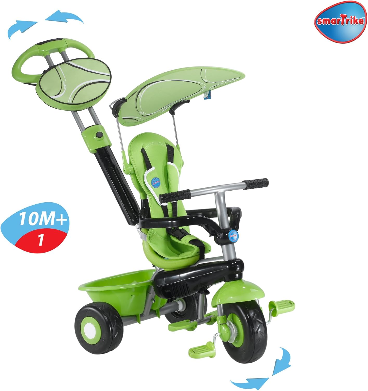 smart trike lime green