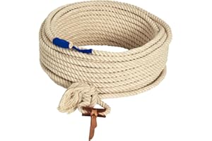 ZGYLin Lasso Rope Adult, 68 Feet Cowboy Rope Sogas para Lazar Ganado Western Ranch Ropes Roping Rope for Cowboy and Cowgirl