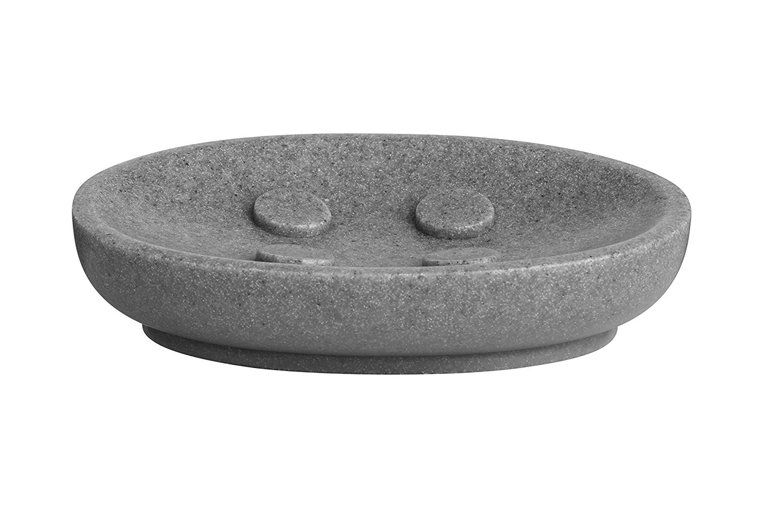 Premier Housewares 1601507 Canyon Soap Dish - Grey 3 x 14 x 9 cm