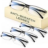 Gaoye 2.0 Executive Style Reading Glasses Men - Durable Readers with Blue Light Filtering- Comfortable Fit with TR90 Frames