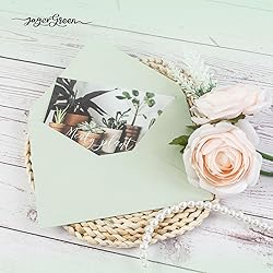 JAGERGREEN 50 Pack 5x7 Envelopes Letter Size, Brown