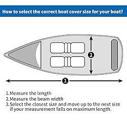 iCOVER 14ft Jon Boat Cover- Water Proof Heavy Duty