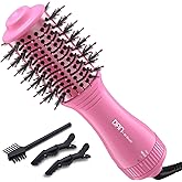 Blow Dryer Brush, Smoothing & Volumizing Blowout, 2 Inch Oval Barrel Hair Dryer Brush, Ceramic Coating for Short-to-Medium Hair, 120V (Pink)