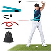 ACESTRIKE Golf Swing Rotation Traine, Golf Swing Trainer for Body Rotation, Hip Turn, Golf Training Aid for Powerful, Accurate Consistent Swing, Portable Golf Training Aid for Beginners with Carry Cas