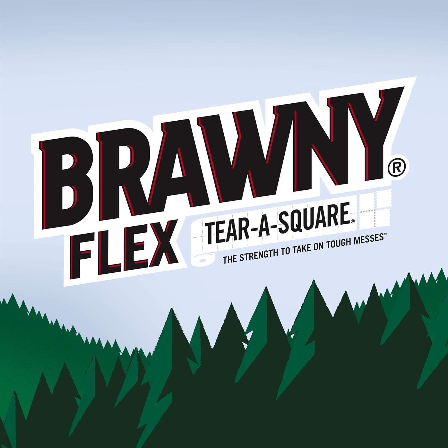 Brawny Flex Paper Towels, 8 Triple Rolls = 24 Regular Rolls, Tear-A-Square, 3 Sheet Size Options, Quarter Size Sheets, 8 Count: Health & Personal Care