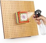 Coopay Blocking Board for Crochet 11 inch Grid with Pins Wooden Easel view 4