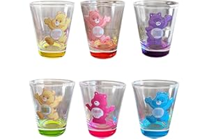 ZENVIVE Swear Bears Shot Glasses, 1.6 oz Insulated Shot Glasses Creative Set for Cocktail, Whiskey, Travel, Bar (6 Pcs)