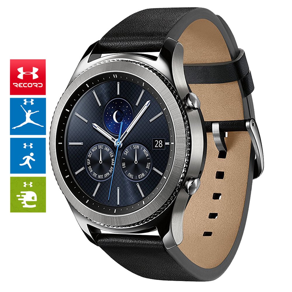 Bingua.com - Samsung Gear S3 Frontier Bluetooth Watch with Built-in GPS Dark  Gray (SM-R760NDAAXAR) with Wireless Charger Bundle + Wrist Band Silver + 1  Year Extended Warranty
