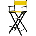 30" Director's Chair Black Frame-Gold Canvas