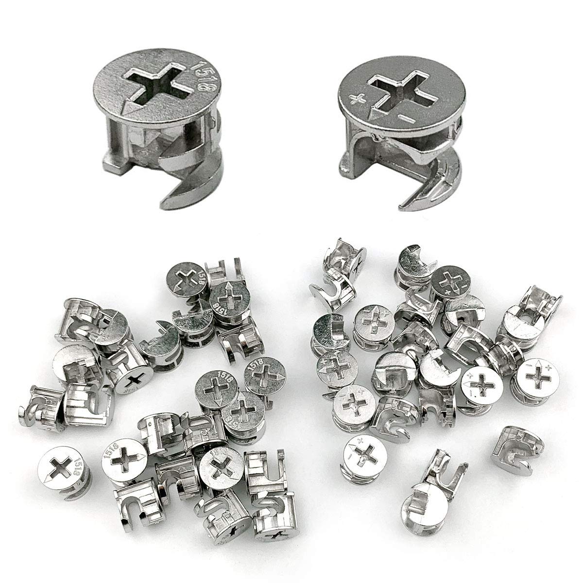 50Pcs Furniture Connector Fastener Cam Lock Nut, Furniture Connecting