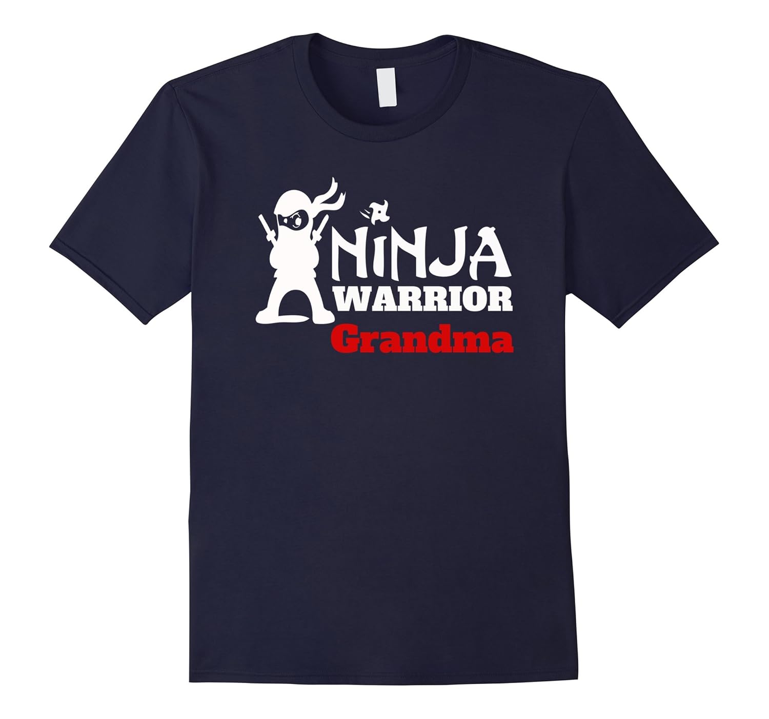 Ninja Warrior Grandma Fun Family Apparel Gift T-Shirt-Rose