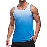 MAGCOMSEN Men's Muscle Tank Tops UPF80+ Workout Tank Sleeveless Quick Dry Bodybuilding Shirts
