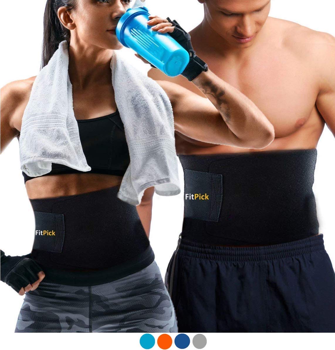 Cardio Fitness Sauna Belt - Black