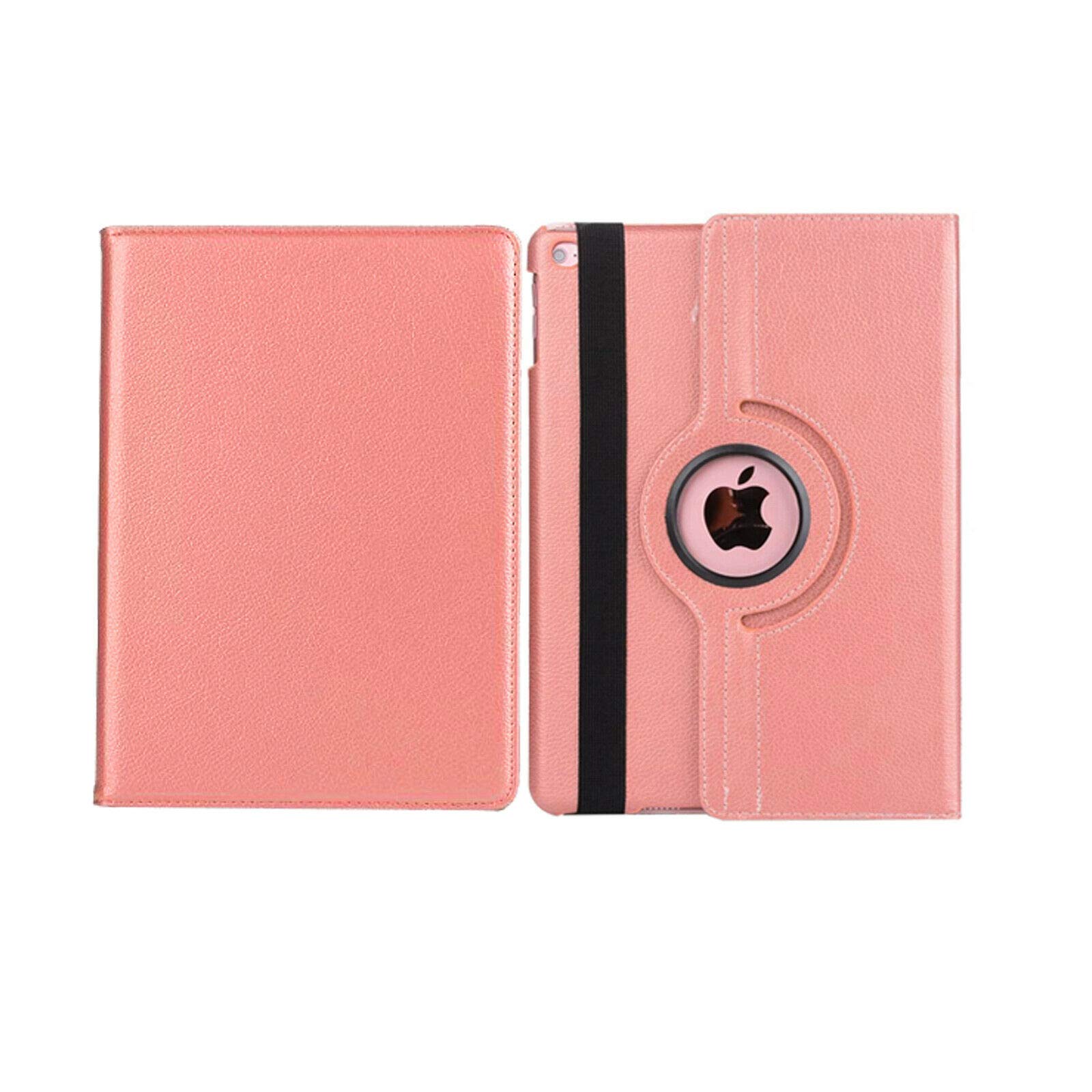 Apple iPad 10.2 inch case for iPad 8th Generation 2020 / iPad 7th Generation 2019, iPad 7 7th Gen iPad 8 8th gen case 360 Degree Rotating Smart Protective Stand Cover, With Stylus Pen (Rose Gold)