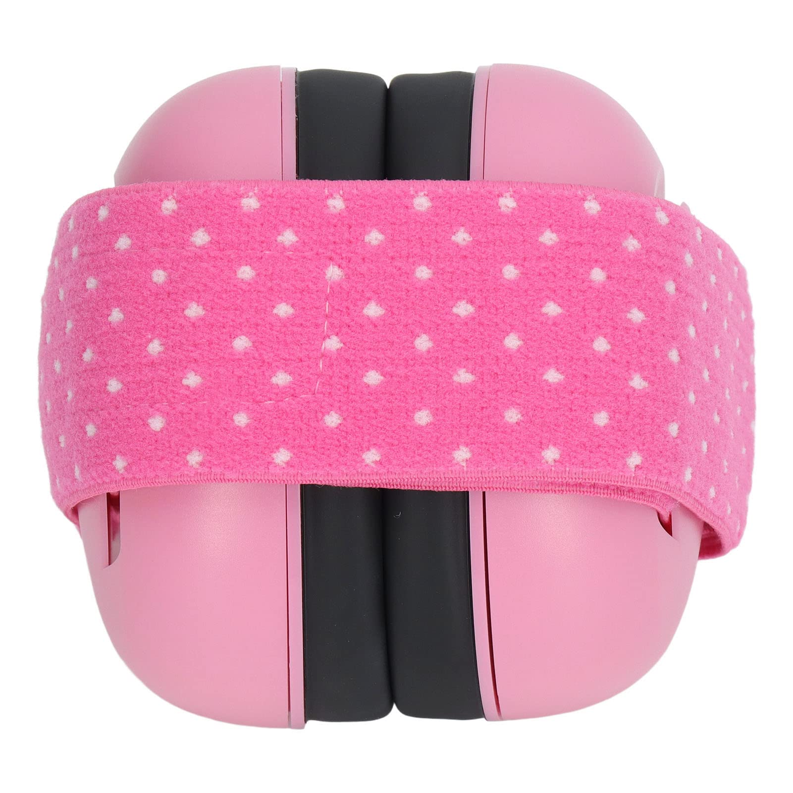 Baby Ear Protection Noise Reduction Earmuffs with Elastic Headband for Sleep, Travel Pink