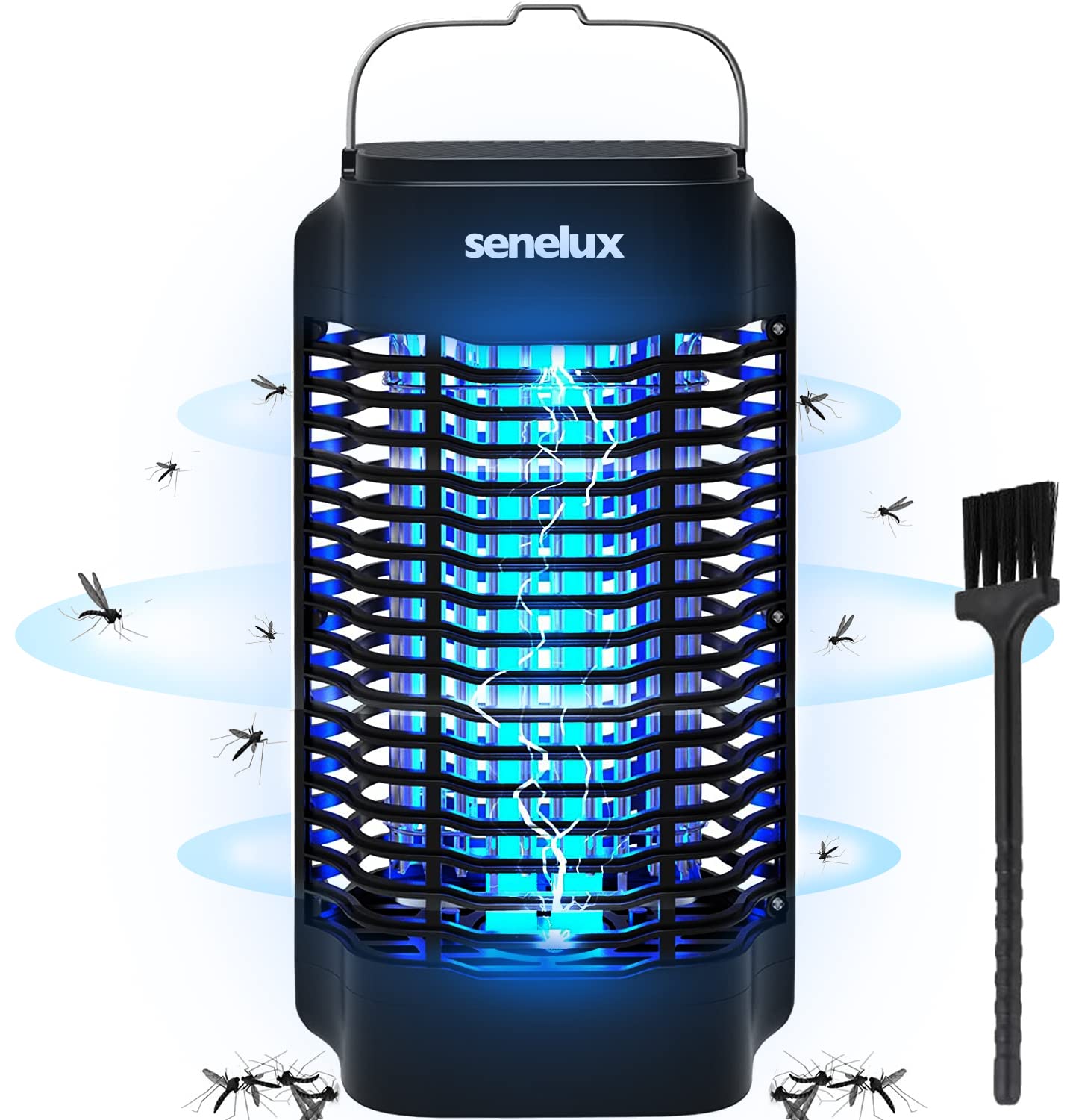 Senelux Bug Zapper, Electric Mosquito Zapper for Indoor and Outdoor 18W, 4200V Insect Fly Pest Trap, Mosquito Killer for Flying Insect Control Lamp, Silent and Safe
