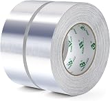 BOMEI PACK Aluminum Foil Tape 50 mm x 50 m High Temperature Heat Resistant view 1