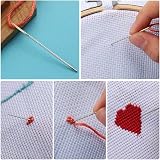 Kjzeex 16 PCS Large Eye Blunt Darning Needles for Wool Crochet Tapestry Sewing view 4