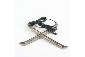 M Maintenanse Motorcycle Led Saddlebag Brake Flowing Turn Signal Accent Light For Harley Touring 2014-2023 Electra Glide Road Glide FLHR CVO (Clear With Yellow)