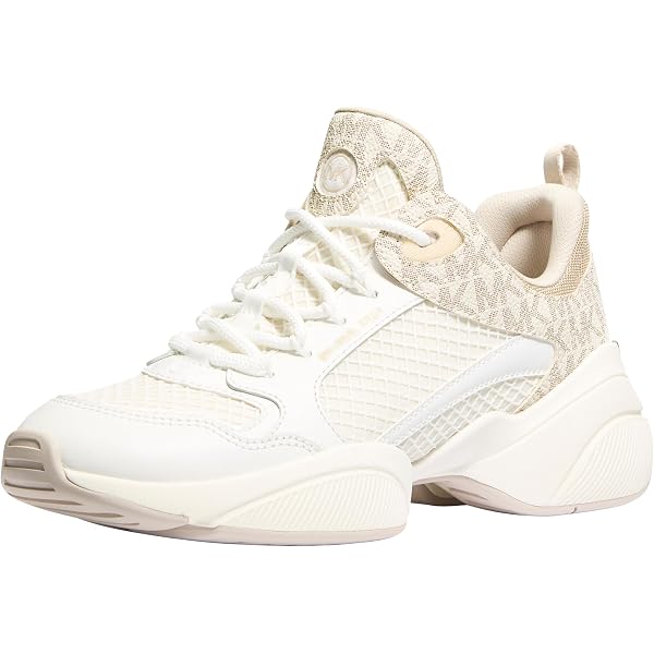 Amazon.com | Michael Kors Olympia Trainer Natural Multi 6 M