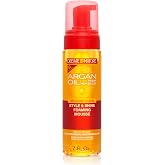 Creme of Nature Argan Oil From Morocco Style &amp; Shine Foaming Mousse, 7 oz | Foaming mousse that defines curls, controls frizz and adds lightweight, natural-looking shine and hold. Made with argan oil.