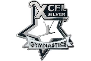 Snowflake Designs Xcel Gymnastics Pins - Bronze, Silver, Gold, Platinum, Diamond or State Championships
